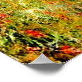 Monet - Weg durch den Mais in Pourville Poster (Ecke)