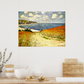 Monet - Weg durch den Mais in Pourville Poster (Küche)