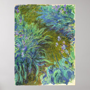 Monet - Weg durch die Schwertlilien 02 Poster