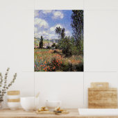 Monet - Weg in den Mohnfeldern Poster (Küche)