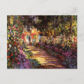 Monet - Wege im Monet's Garden Postkarte (Vorderseite)
