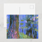 Monet - Weinen von Willow und Water Lilie Pond Postkarte (Vorne/Hinten)