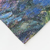 Monet - Weinen von Willow und Water Lily Pond, Fleecedecke (Ecke)