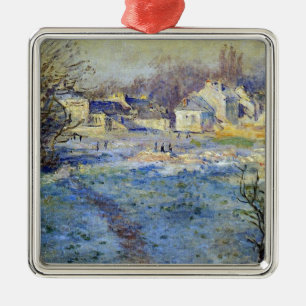 Monet - Weißer Frost Kunstwerk Ornament Aus Metall