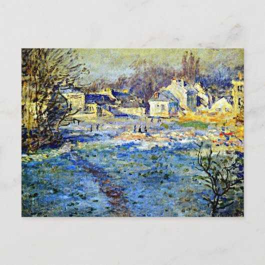 Monet - Weißer Frost, Postkarte (Vorderseite)