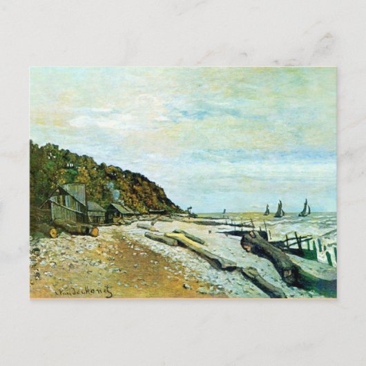 Monet - Werft in der Nähe von Honfleur Postkarte (Vorderseite)