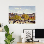 Monet - Wharf von Louvre, Paris, Poster (Heimbüro)
