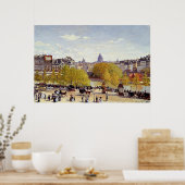 Monet - Wharf von Louvre, Paris, Poster (Küche)