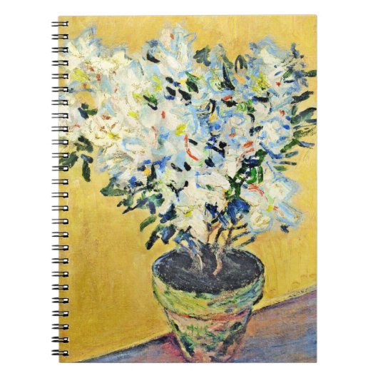 Monet - White Azaleas in a Pot,  Notizblock (Vorderseite)