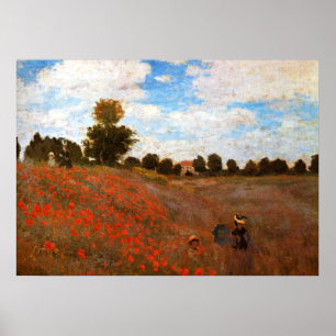 Monet - Wilde Mohnblumen Poster