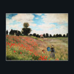 Monet - Wilde Poppies bei Argenteuil, schöne Kunst Postkarte<br><div class="desc">Wilde Poppies bei Argenteuil,  Kunstmalerei von Claude Monet,  1873</div>