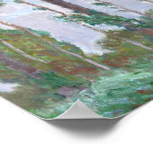 Monet - Windeffektreihe der Poplars Poster (Ecke)