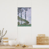 Monet - Windeffektreihe der Poplars Poster (Küche)