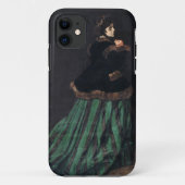 Monet Woman in grünem Kleid Case-Mate iPhone Hülle (Rückseite)