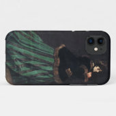 Monet Woman in grünem Kleid Case-Mate iPhone Hülle (Rückseite (Horizontal))