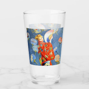 Monet Woman in japanischem Kostüm Glas