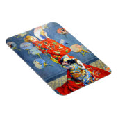 Monet Woman in japanischem Kostüm Magnet (Rechte Seite)