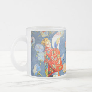 Monet Woman in japanischem Kostüm Mattglastasse