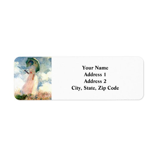 Monet Woman mit einem Parasol gegenüber Links Labe (Vorne)