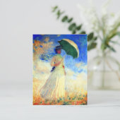 Monet Woman mit einem Sonnenschirm gegenüber der r (Stehend Vorderseite)