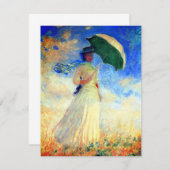 Monet Woman mit einem Sonnenschirm gegenüber der r (Vorne/Hinten)