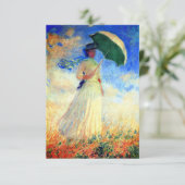 Monet Woman mit einem Sonnenschirm gegenüber der r (Stehend Vorderseite)