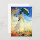 Monet Woman mit einem Sonnenschirm gegenüber der r (Vorne/Hinten)