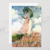 Monet Woman mit einem Sonnenschirm gegenüber Links Ankündigung (Vorne/Hinten)