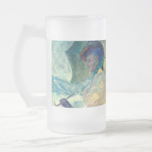 Monet Woman mit einem Sonnenschirm gegenüber Links Mattglas Bierglas