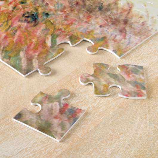 Monet Woman mit einem Sonnenschirm gegenüber Links Puzzle (Seite)