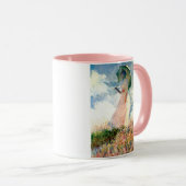 Monet Woman mit einem Sonnenschirm gegenüber Links Tasse (VorderseiteRechts)
