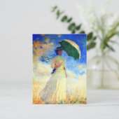 Monet Woman mit einem Sonnenschirm rechts Einladung (Stehend Vorderseite)