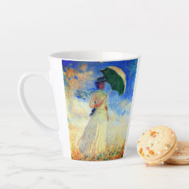 Monet Woman mit einem Sonnenschirm rechts Milchtasse
