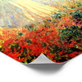 Monet Woman mit einem Sonnenschirm rechts Poster (Ecke)