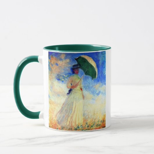 Monet Woman mit einem Sonnenschirm rechts Tasse (Links)
