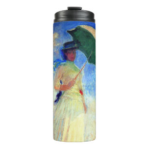Monet Woman mit einem Sonnenschirm rechts Thermosbecher