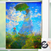 Monet Woman mit Parasol Fensteraufkleber (Zuhause)