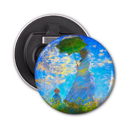 Monet Woman mit Parasol Flaschenöffner (Vorderseite)