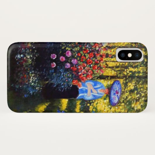 Monet Woman mit Parasol im Garten Case-Mate iPhone Hülle (Rückseite (Horizontal))