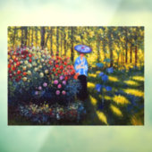 Monet Woman mit Parasol im Garten Fensteraufkleber (Blatt 3)