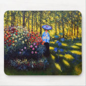 Monet Woman mit Parasol im Garten Mousepad (Vorne)