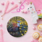 Monet Woman mit Parasol im Garten Pappteller (Party)