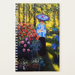 Monet Woman mit Parasol im Garten Planer