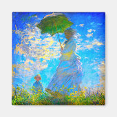 Monet Woman mit Parasol Magnet (Vorne)
