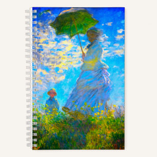 Monet Woman mit Parasol Notizblock