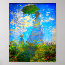 Monet Woman mit Parasol Poster