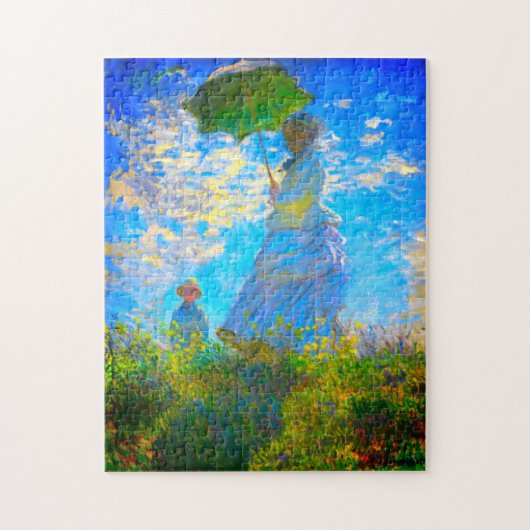 Monet Woman mit Parasol Puzzle (Vertikal)