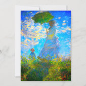 Monet Woman mit Parasol Save The Date (Vorderseite)
