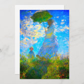 Monet Woman mit Parasol Save The Date (Vorne/Hinten)