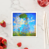 Monet Woman mit Parasol Serviette (Beispiel)